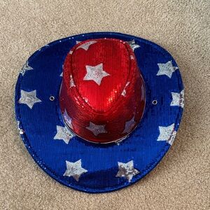 Sequin Patriotic Cowboy hat